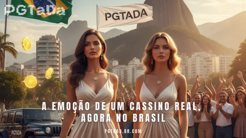 A emoção de um cassino real, agora no Brasil.