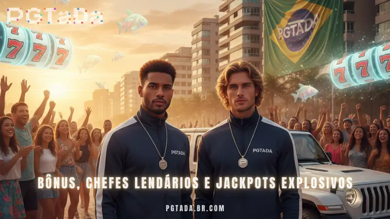 Bônus, chefes lendários e jackpots explosivos