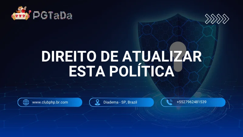 Direito de Atualizar Esta Política